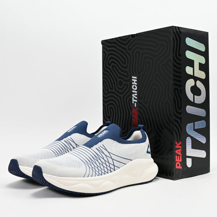 PEAK Casual Shoes, White/Navy
