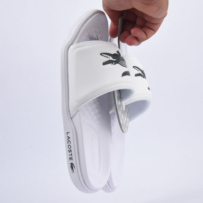 LACOSTE SERVE SLIDE DUAL WHT/BLK