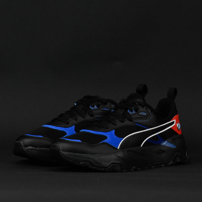 PUMA BMW MMS TRINITY  BLACK PRO-BLUE POP RED