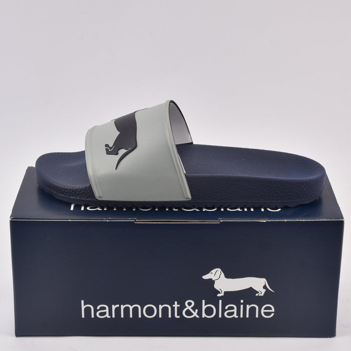 HARMONT AND BLAINE CIABATTA UOMO EVA - LOGO GRIGIO - BLU