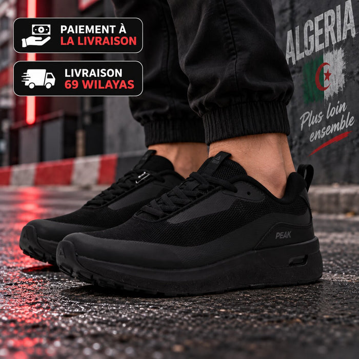 PEAK Walking Shoes, All Black