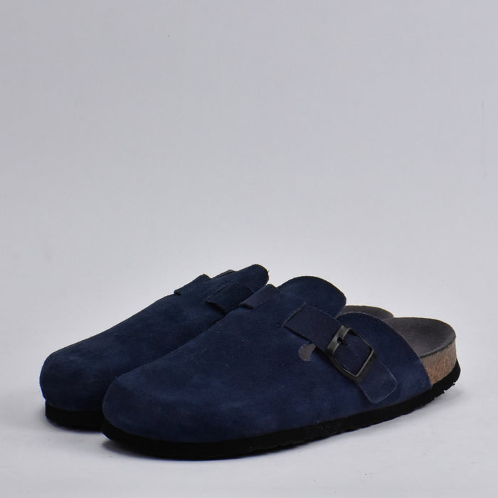 BIRKSBOT NUBUCK BLEU PLANTA GRIS