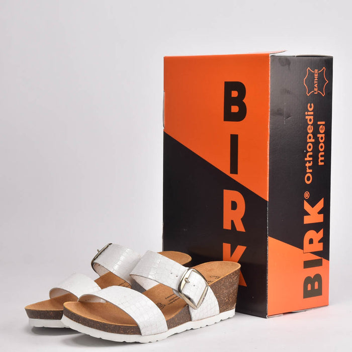 BIRK BLANC CROCO