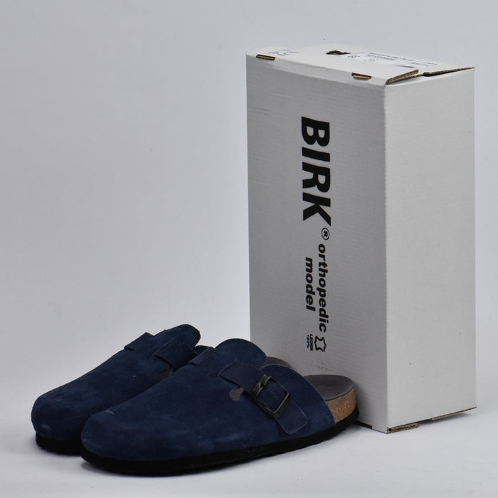 BIRKSBOT NUBUCK BLEU PLANTA GRIS