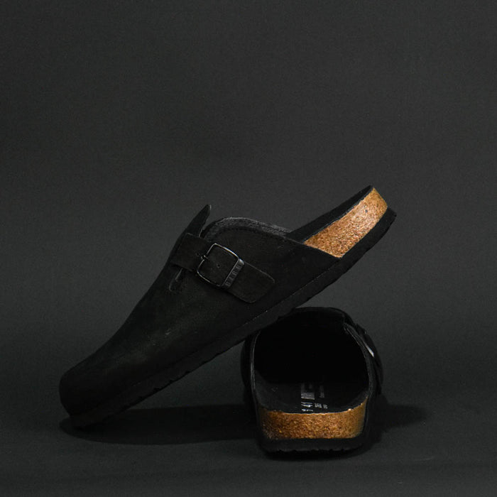 BIRKSBOT NUBUCK NOIR PLANTA NOIR