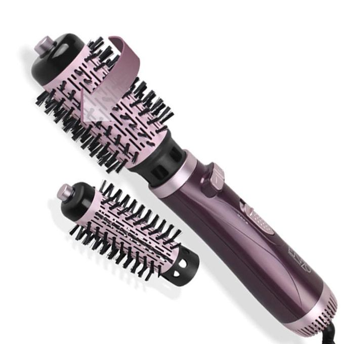 ENZO PROFESSIONAL Brosse chauffante Lissante Rotative 2IN1 En Brushing Volume Céramique