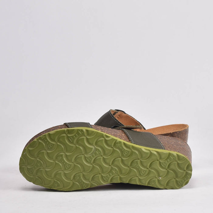 BIRK CUIR VERT