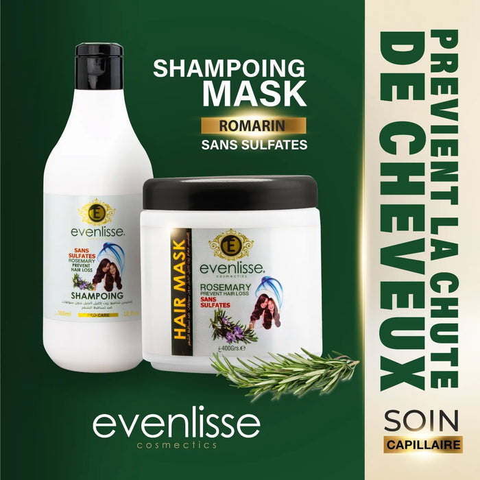 EVENLISSE Trio Magique au Romarin – Soin Complet pour Vos Cheveux