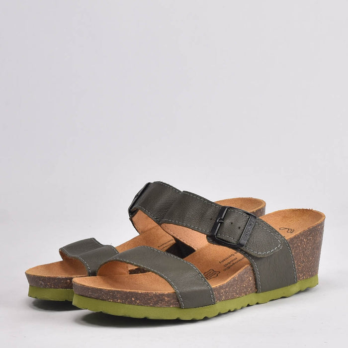 BIRK CUIR VERT