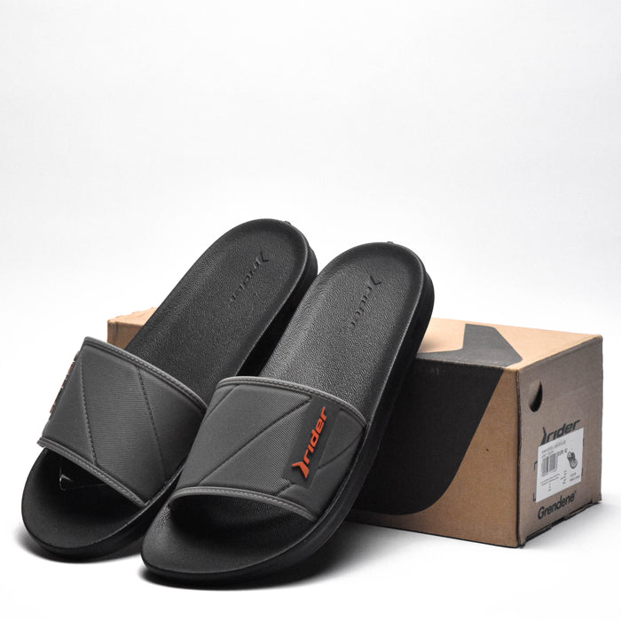 RIDER STREET SLIDE AD BLACK/GREY/ORANGE