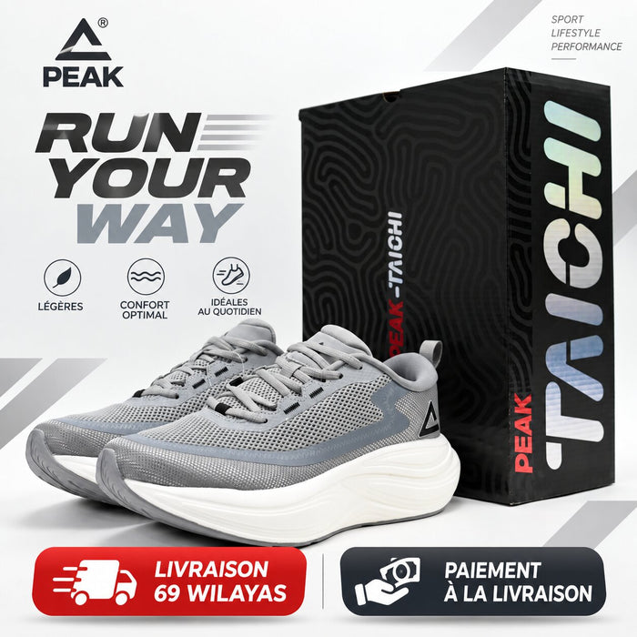 PEAK Casual Shoes, Silver Gray