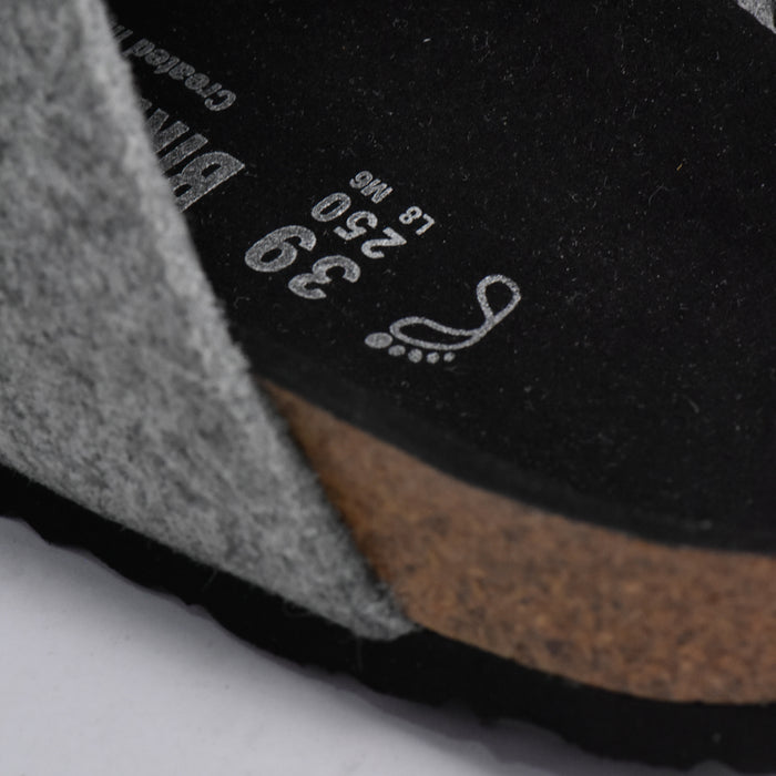 BIRKSBOT FEUTRE GRIS PLANTA NOIR