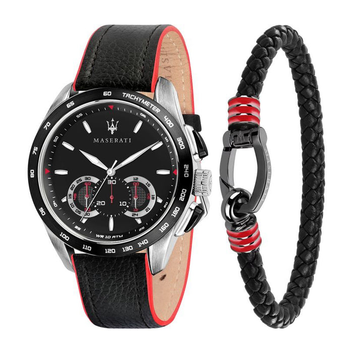 Coffret cadeau Maserati montre Traguardo avec bracelet