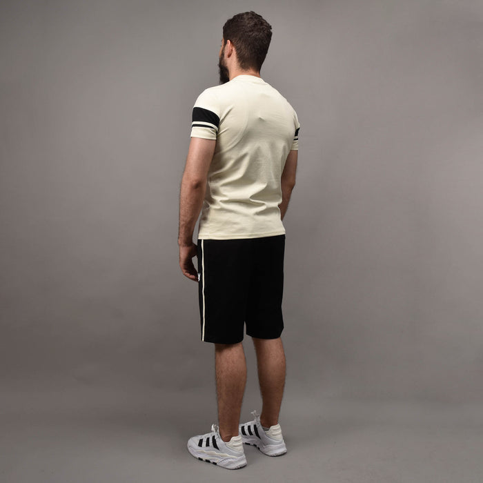 ENSEMBLE EAGLE BLANC CASSÉ NOIR