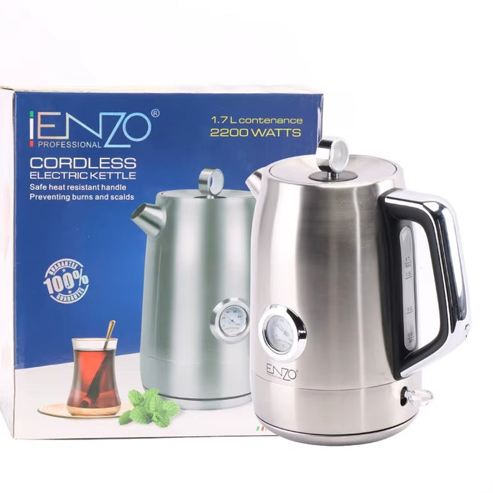 ENZO PROFESSIONAL CORDLESS ELECTRIC KETTLE