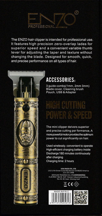 ENZO PROFESSIONAL MEN'S ELECTRIC TRIMMER