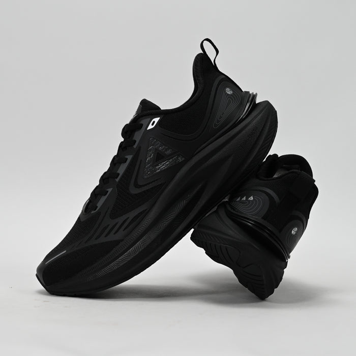 PEAK Taichi Cushion Running Shoes, All Black