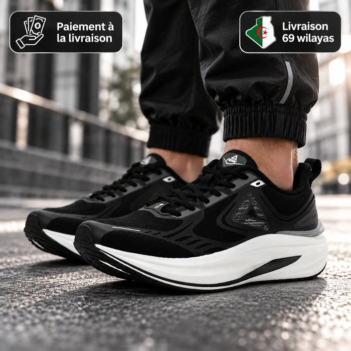 PEAK Taichi 8.0 Running Shoes, Black/White