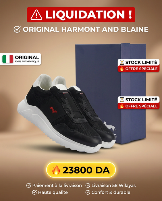 HARMONT AND BLAINE SCARPA UOMO CALF NERO