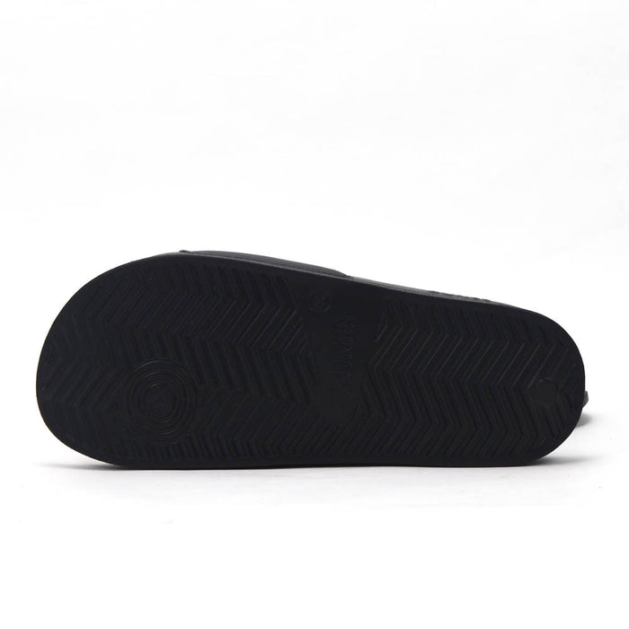 SUN68 Logo Black Slippers