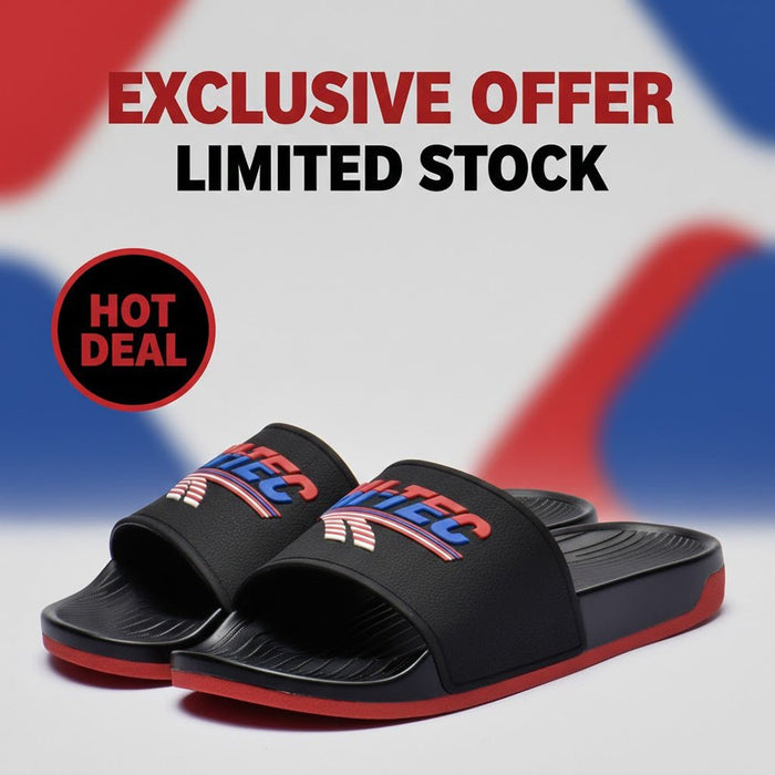 HI TEC HERITAGE SLIDE BLACK RED BLUE