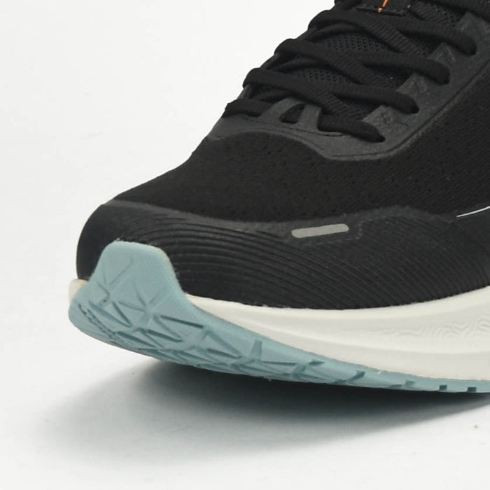 PEAK CUSHION RUNNING SHOES - BLACK/LT.GREY
