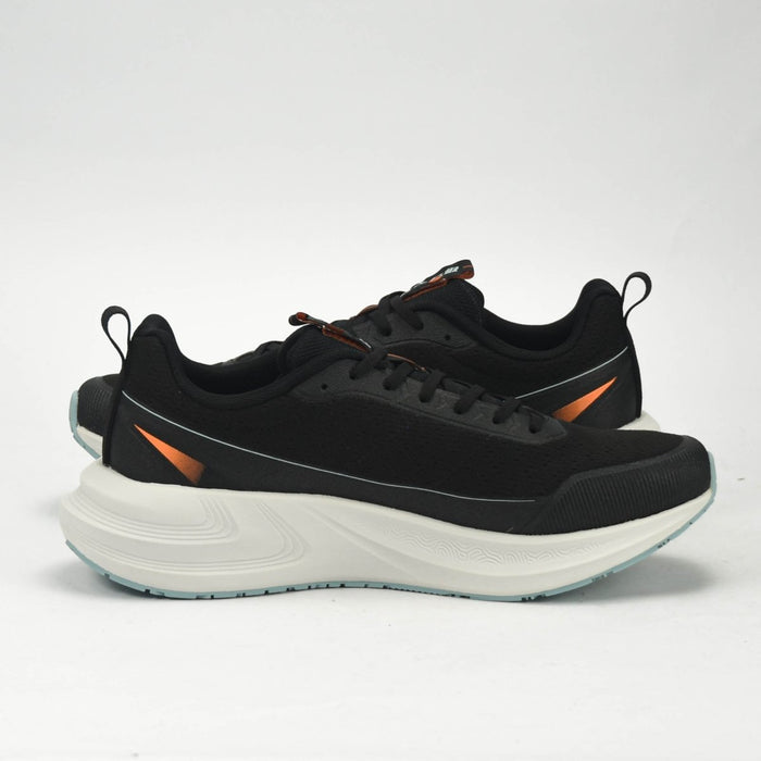 PEAK CUSHION RUNNING SHOES - BLACK/LT.GREY