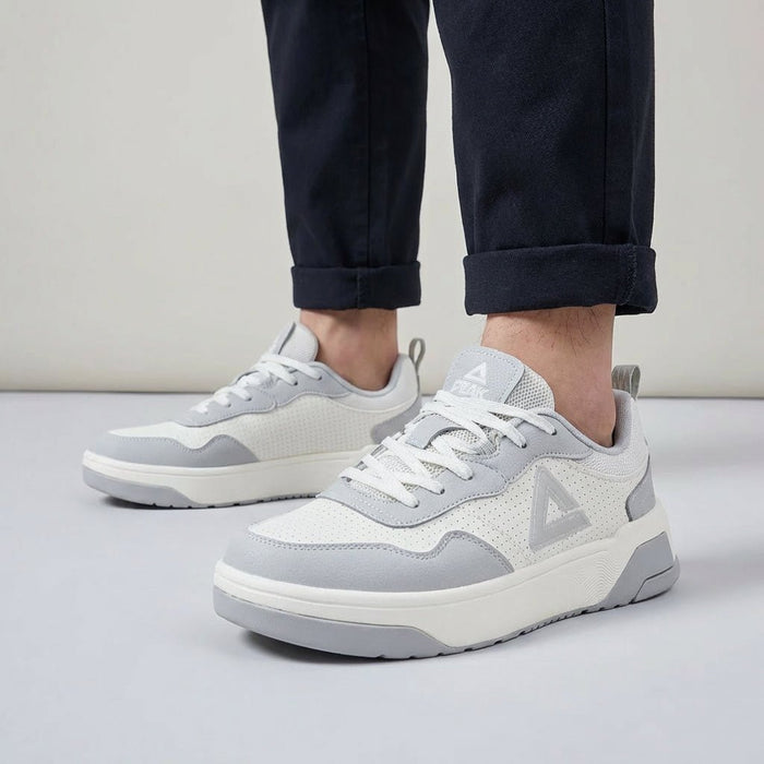 PEAK SPORTS SHOES - WHITE/GREY