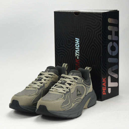 PEAK TRAINING RUNNING SHOES - ASPHALT GREEN/MAGNETIC GREY
