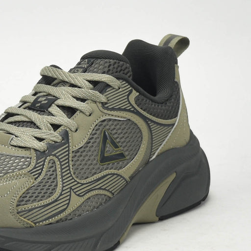 PEAK TRAINING RUNNING SHOES - ASPHALT GREEN/MAGNETIC GREY