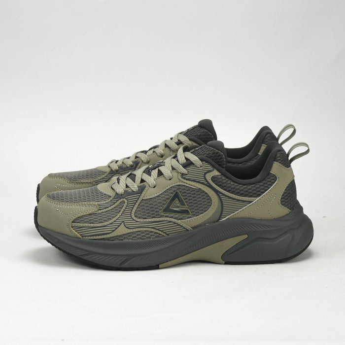 PEAK TRAINING RUNNING SHOES - ASPHALT GREEN/MAGNETIC GREY