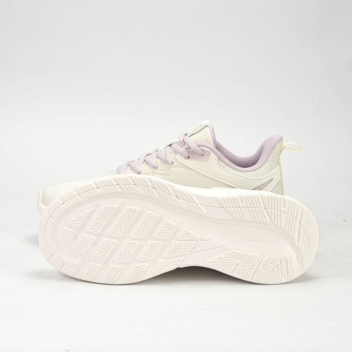 PEAK TRAINING RUNNING SHOES - WHITE/PURPLE